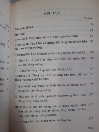 THỦY LỢI VÀ QUAN HỆ LÀNG XÃ 