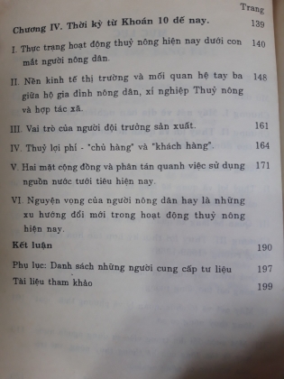 THỦY LỢI VÀ QUAN HỆ LÀNG XÃ 