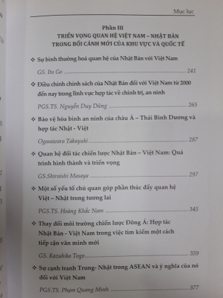 LỊCH SỬ, VĂN HÓA VÀ NGOẠI GIAO VĂN HÓA: SỨC SỐNG CỦA QUAN HỆ VIỆT NAM - NHẬT BẢN TRONG BỐI CẢNH MỚI CỦA QUỐC TẾ VÀ KHU VỰC