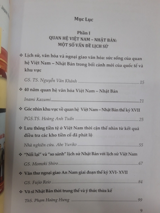 LỊCH SỬ, VĂN HÓA VÀ NGOẠI GIAO VĂN HÓA: SỨC SỐNG CỦA QUAN HỆ VIỆT NAM - NHẬT BẢN TRONG BỐI CẢNH MỚI CỦA QUỐC TẾ VÀ KHU VỰC