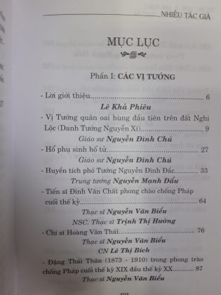 TƯỚNG LĨNH VÀ ANH HÙNG QUÊ HƯƠNG NGHI LỘC - NGHỆ AN