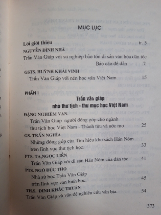 TRẦN VĂN GIÁP VỚI SỰ NGHIỆP BẢO TỒN DI SẢN VĂN HÓA DÂN TỘC