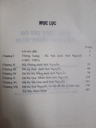 ĐÔ THỊ VIỆT NAM DƯỚI THỜI NGUYỄN