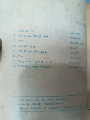 TẠP CHÍ VĂN HỌC: PHỞ TRONG THƠ VĂN DÂN TỘC