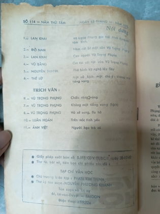 TẠP CHÍ VĂN HỌC SỐ 114