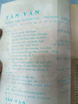 TẠP CHÍ TÂN VĂN SỐ 13