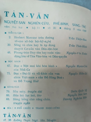 TẠP CHÍ TÂN VĂN SỐ 11