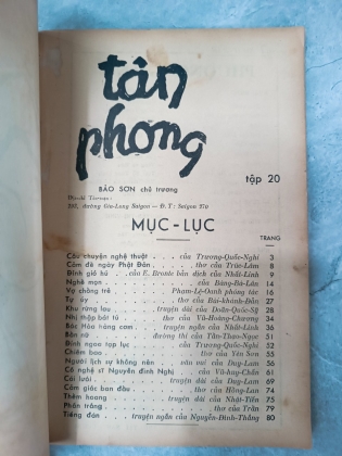 TẠP CHÍ TÂN PHONG TẬP 20