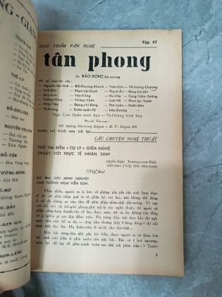 TẠP CHÍ TÂN PHONG TẬP 17