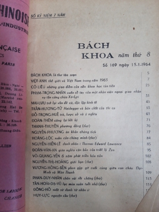 TẠP CHÍ BÁCH KHOA SỐ 169 