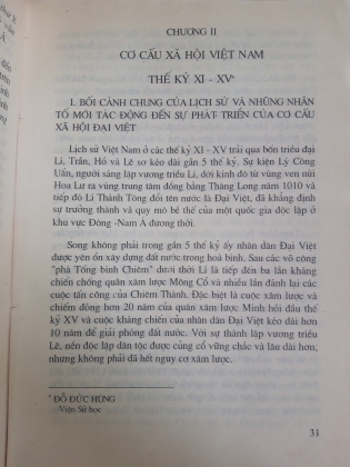 CƠ CẤU XÃ HỘI TRONG QUÁ TRÌNH PHÁT TRIỂN CỦA LỊCH SỬ VIỆT NAM