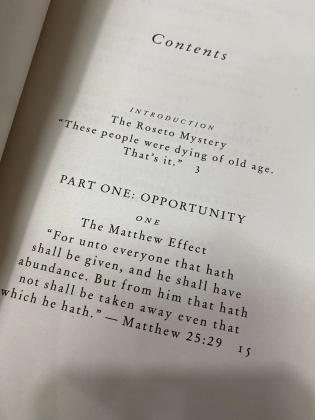 OUTLIERS THE STORY OF SUCCESS