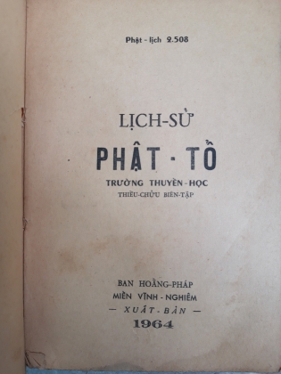 LỊCH SỬ PHẬT TỔ 