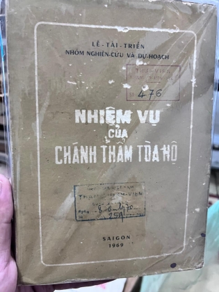 NHIỆM VỤ CỦA CHÁNH THẨM TOÀ HỘ 
