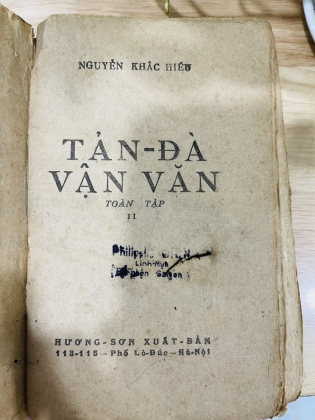 TẢN ĐÀ VẬN VĂN - nguyễn khắc hiếu 