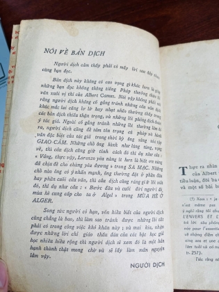 GIAO CẢM - CAMUS (TRẦN THIỆN ĐẠO DỊCH)