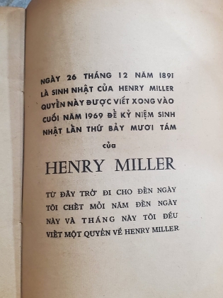 HENRY MILLER - PHẠM CÔNG THIỆN