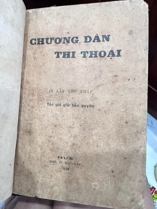 CHƯƠNG DÂN THI THOẠI - Phan Khôi (1936)