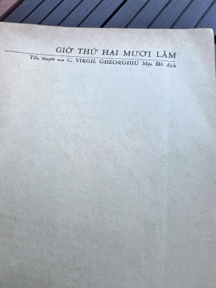 GIỜ THỨ HAI MƯƠI LĂM - Virgil Gheorghiu