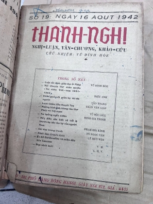 BÁO THANH NGHỊ - VŨ ĐÌNH HOÈ (1942)
