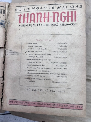 BÁO THANH NGHỊ - VŨ ĐÌNH HOÈ (1942)