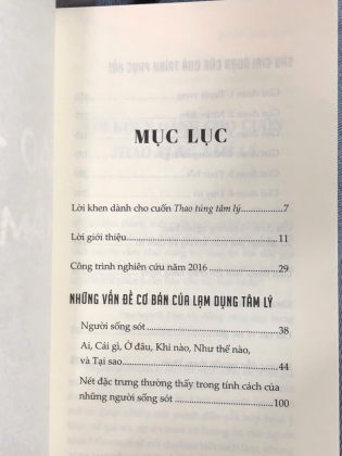 THAO TÚNG TÂM LÝ - Trương Tuấn dịch