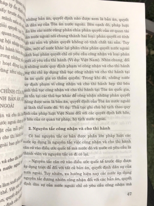 CÔNG NHẬN VÀ CHO THI HÀNH TẠI VIỆT NAM BẢN ÁN, QUYẾT ĐỊNH DÂN SỰ CỦA TOÀ ÁN NƯỚC NGOÀI - BÀNH QUỐC TUẤN