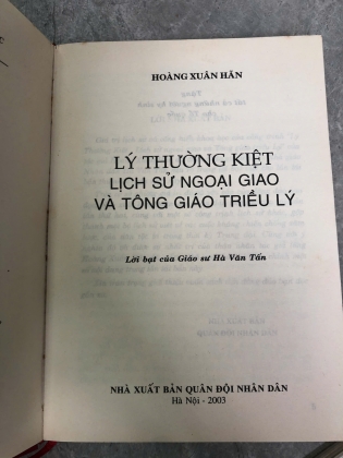 LÝ THƯỜNG KIỆT LỊCH SỬ NGOẠI GIAO & TÔNG GIÁO TRIỀU LÝ - HOÀNG XUÂN HÃN