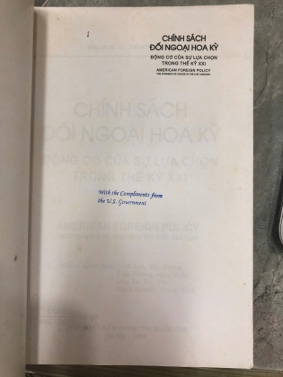 CHÍNH SÁCH ĐỐI NGOẠI HOA KỲ ĐỘNG CƠ CỦA SỰ LỰA CHỌN TRONG THẾ KỶ XXI - BRUCE W. JENTLESON