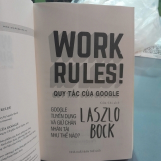 WORK RULES QUY TẮC CỦA GOOGLE - LASZLO BOCK