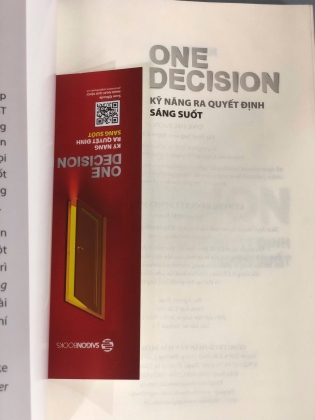 ONE DECISION - KỸ NĂNG RA QUYẾT ĐỊNH SÁNG SUỐT - MIKE BAYER