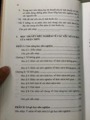PHÊ PHÁN LÝ TÍNH THUẦN TUÝ - IMMANUEL KANT