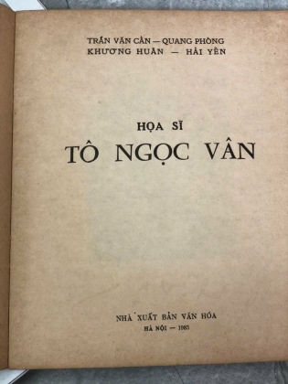HOẠ SĨ TÔ NGỌC VÂN 