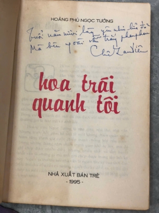 HOA TRÁI QUANH TÔI - HOÀNG PHỦ NGỌC TƯỜNG
