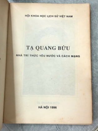 TẠ QUANG BỬU NHÀ TRÍ THỨC YÊU NƯỚC VÀ CÁCH MẠNG