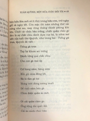 XUÂN QUỲNH, MỘT NỬA CUỘC ĐỜI TÔI