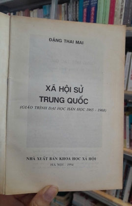 XÃ HỘI SỬ TRUNG QUỐC - ĐẶNG THAI MAI