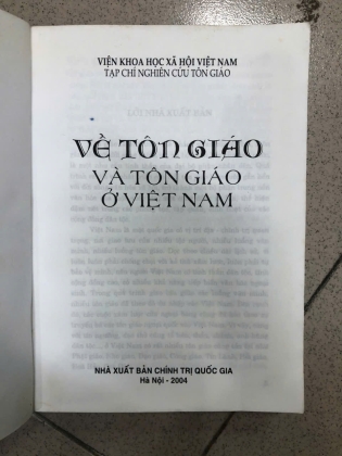 VỀ TÔN GIÁO VÀ TÔN GIÁO Ở VIỆT NAM