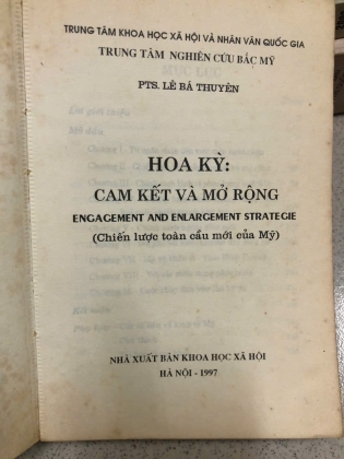 HOA KỲ CAM KẾT VÀ MỞ RỘNG - LÊ BÁ THUYÊN