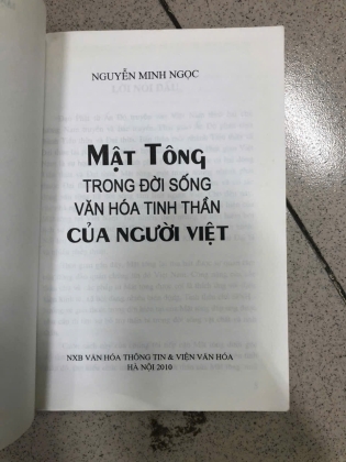 MẬT TÔNG TRONG ĐỜI SỐNG VĂN HOÁ TINH THẦN CỦA NGƯỜI VIỆT - NGUYỄN MINH NGỌC