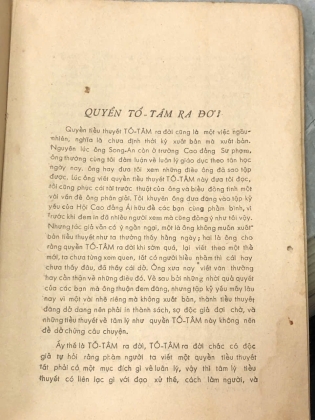 TỐ TÂM (TÂM LÝ TIỂU THUYẾT)