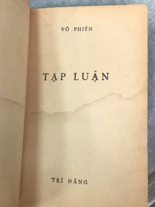 TẠP LUẬN - VÕ PHIẾN