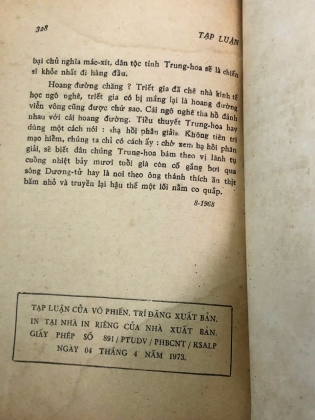 TẠP LUẬN - VÕ PHIẾN
