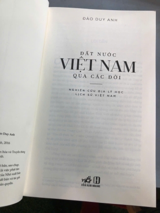ĐẤT NƯỚC VIỆT NAM QUA CÁC ĐỜI - ĐÀO DUY ANH
