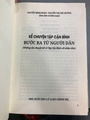 KỂ CHUYỆN TẬP CẬN BÌNH BƯỚC RA TỪ DÂN - NGUYỄN MINH HOÀN, NGUYỄN THỊ THU HƯỜNG