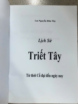 LỊCH SỬ TRIẾT TÂY TỪ THỜI CỔ ĐẠI ĐẾN NGÀY NAY - NGUYỄN HỮU THY