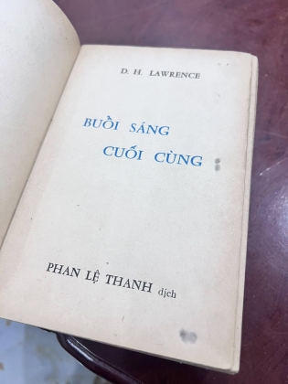 BUỔI SÁNG CUỐI CÙNG - D.H. Lawrence