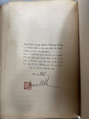 TINH THẦN TRỌNG NGHĨA PHƯƠNG ĐÔNG - TOAN ÁNH