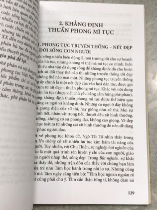 TIỂU THUYẾT PHONG TỤC VIỆT NAM TIẾN TRÌNH VÀ ĐẶC ĐIỂM - CAO THỊ NGỌC HÀ
