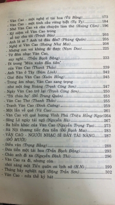 VĂN CAO CUỘC ĐỜI VÀ TÁC PHẨM